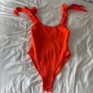 Vibrant Orange bodysuit